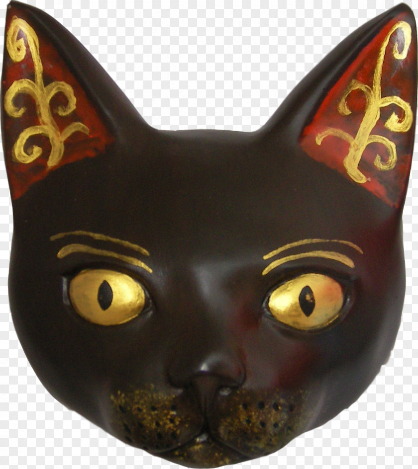 Mask Black Cat Sphynx Whiskers Bastet PNG