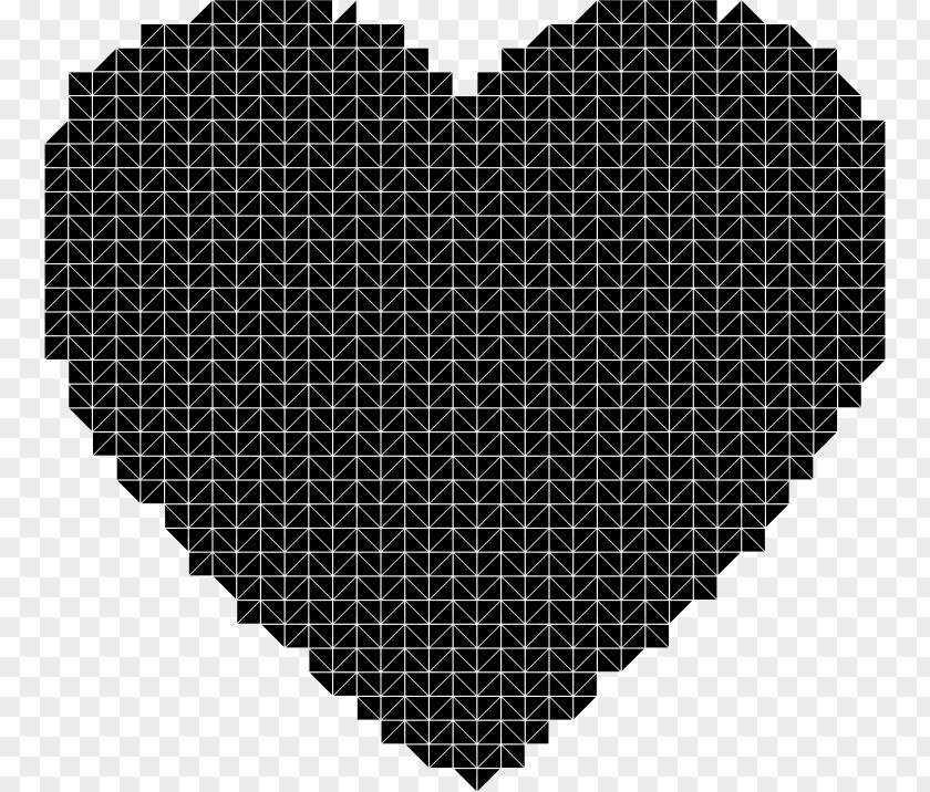 Mosaic Drawing Heart Clip Art PNG