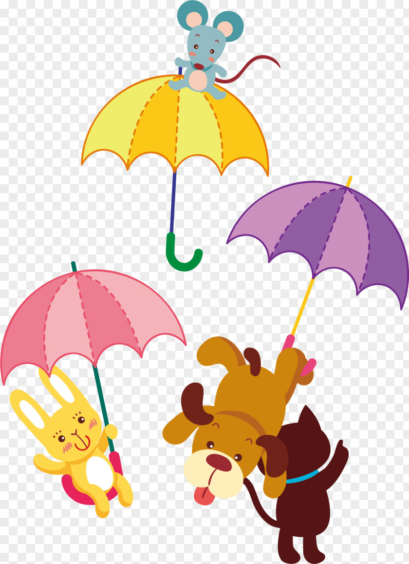 Parachute Elements Cartoon Child PNG