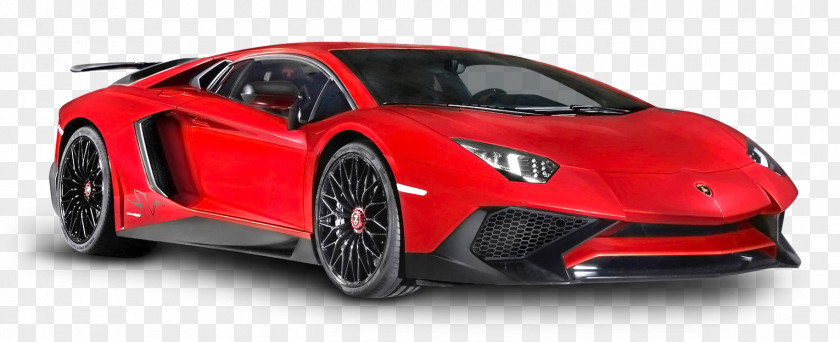 Red Lamborghini Aventador Luxury Car 2015 2016 LP750-4 Superveloce Geneva Motor Show PNG