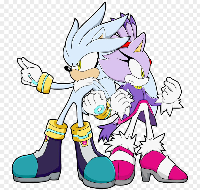 Sonic The Hedgehog Rivals Archie Comics Silver Blaze Cat PNG