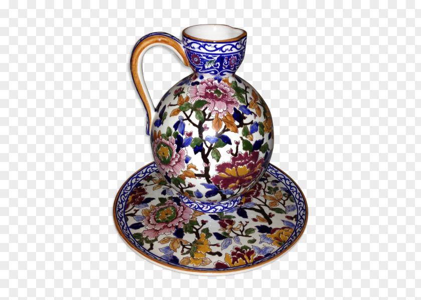 Vase Jug Pottery Porcelain Saucer PNG