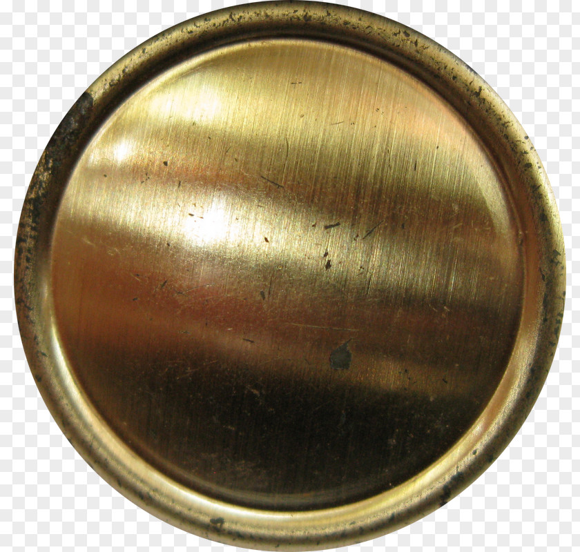 Button Material Brass 01504 Bronze PNG