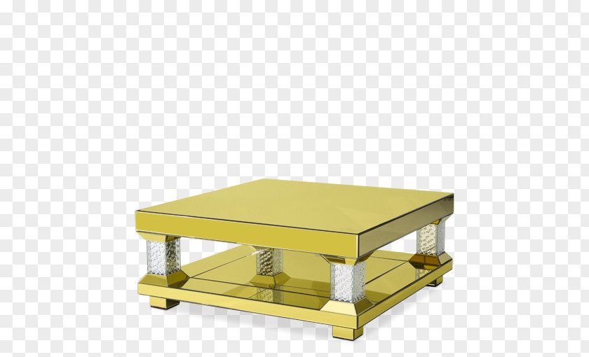 Cocktail Table Coffee Tables Rectangle Gold PNG