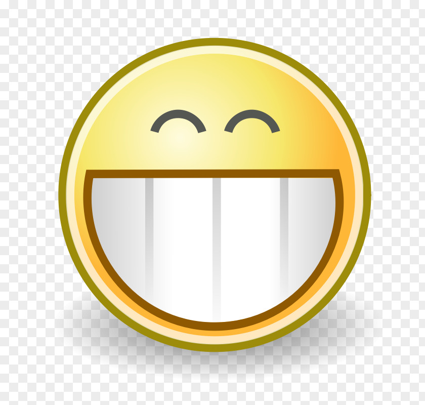 Grinning Smiley Face Emoticon Clip Art PNG