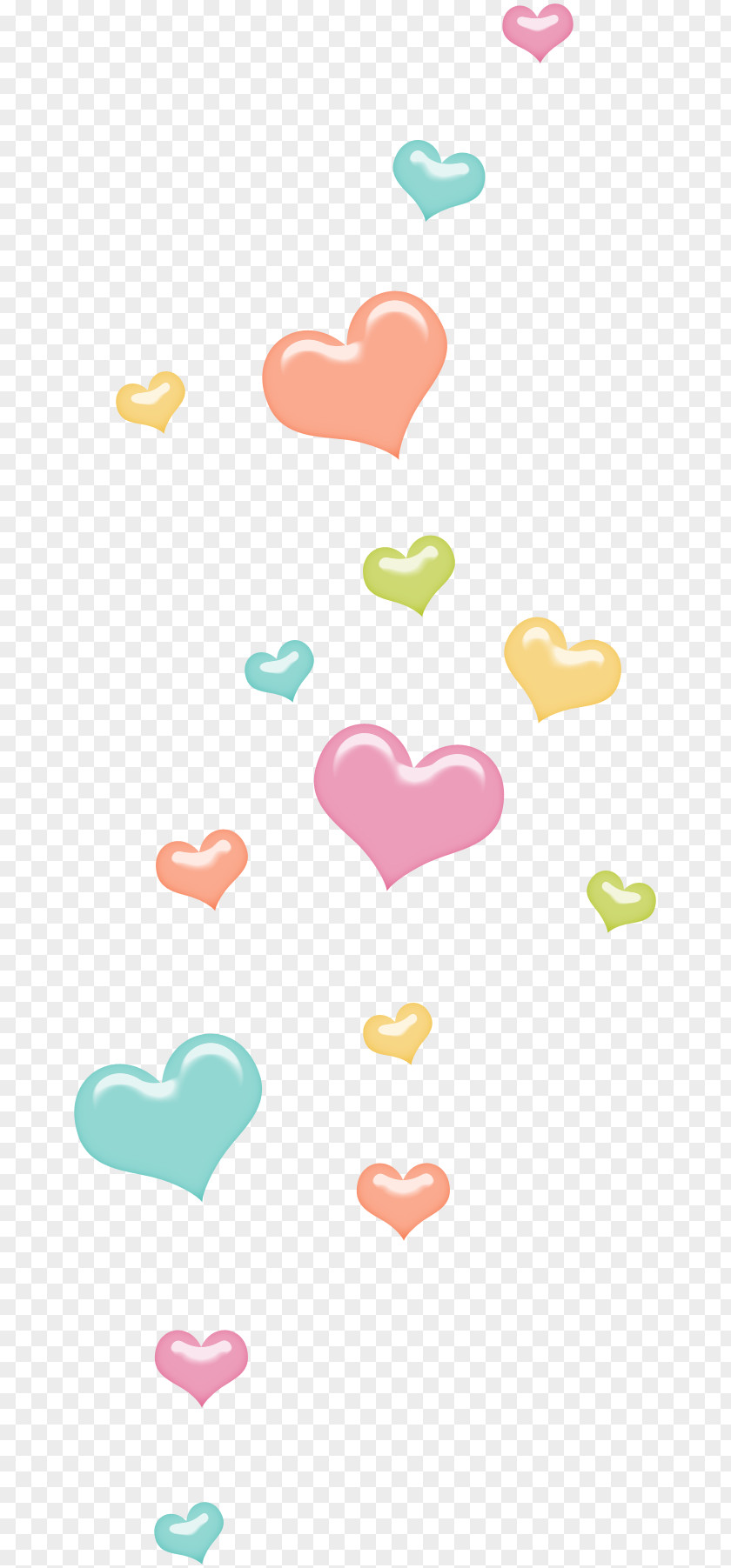 Pretty Cartoon Hearts Animation Drawing PNG