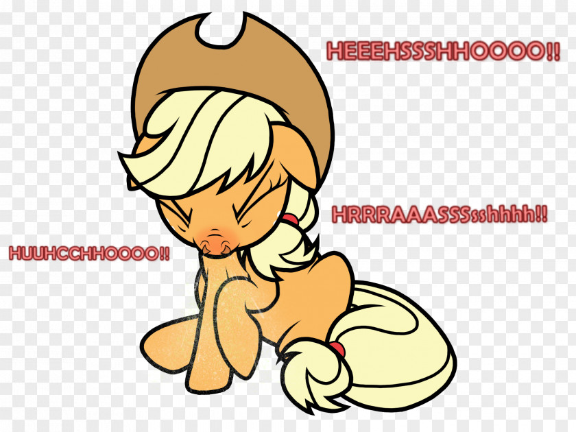 Red Nose Applejack Sneeze Rainbow Dash Mucus Art PNG