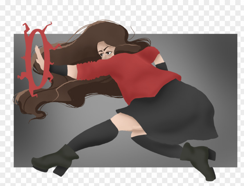 Scarlet Witch Wanda Maximoff Cartoon Joint PNG