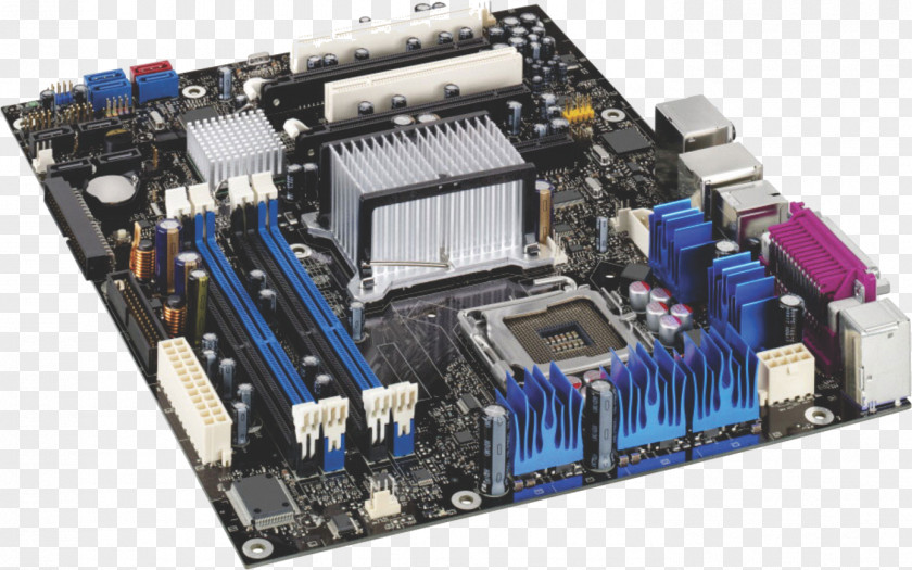 Cartoon Motherboard Intel Core 2 LGA 775 Central Processing Unit PNG