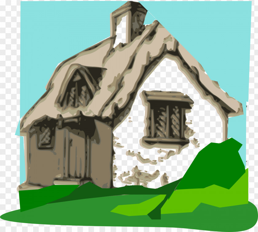Chimney Cottage House Clip Art PNG