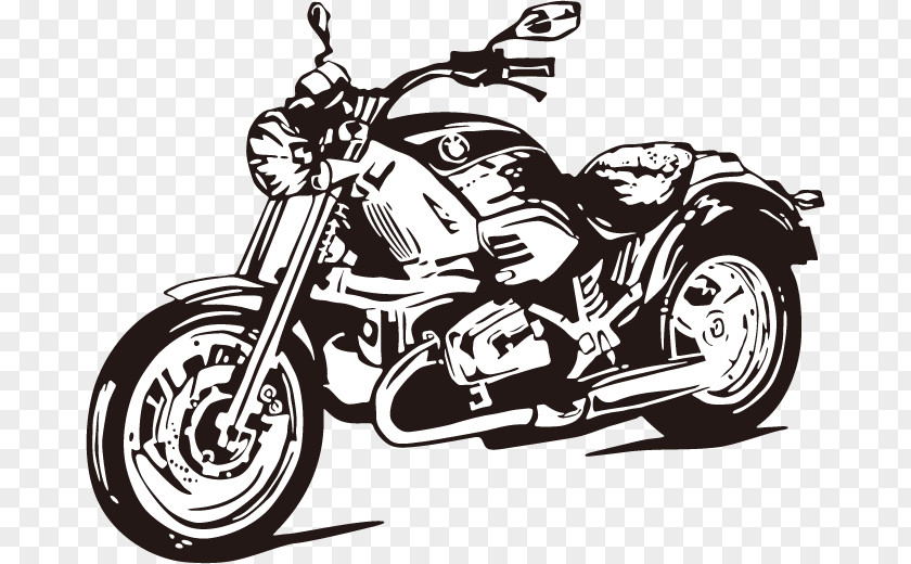 Motorcycle Drawing Illustration PNG