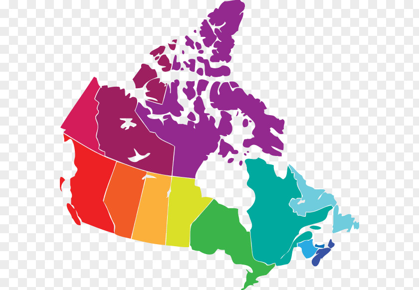 Canada Vector Provinces And Territories Of United States Blank Map PNG