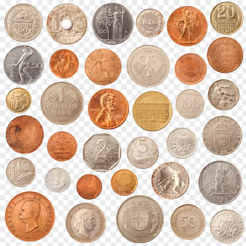 Coin Collection Collecting Stock Photography Italian Lira PNG