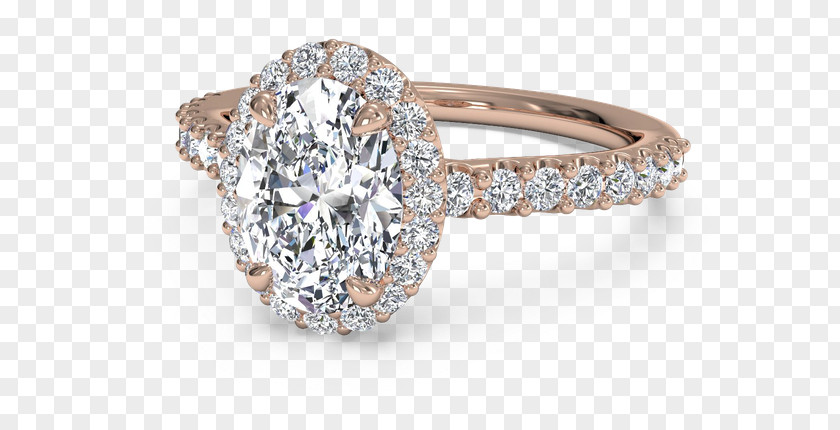 Diamond Cut Engagement Ring Earring PNG