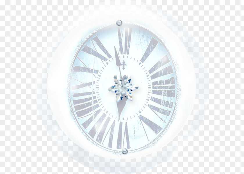 Metal Glass Clock Face PNG