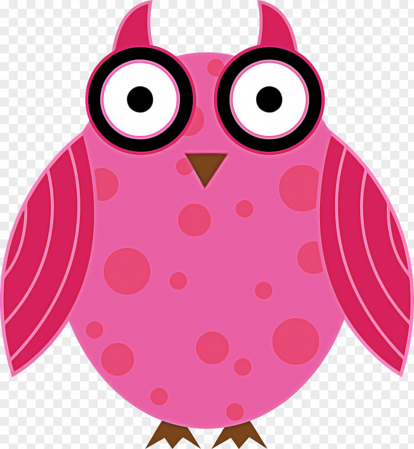Owl Pink Bird Of Prey Purple PNG