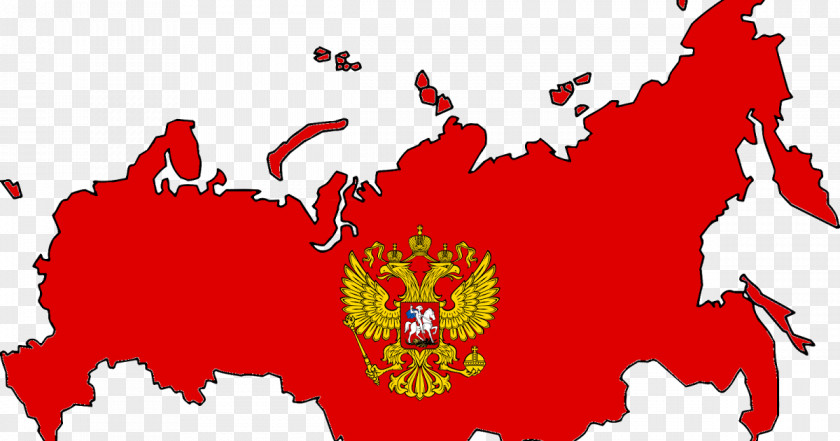 Russia Flag Of World Map PNG