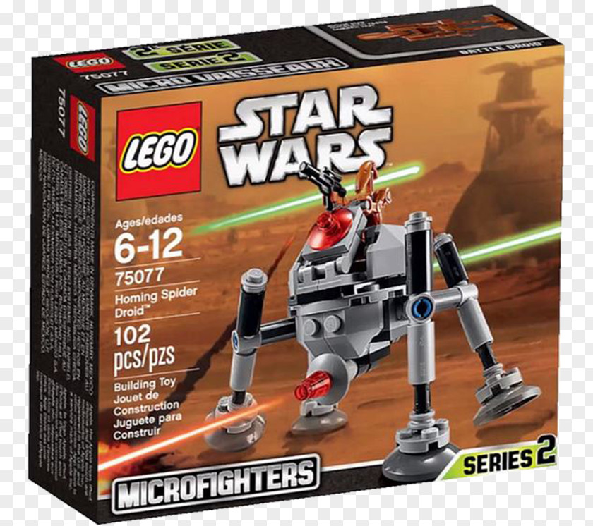 Star Wars LEGO : Microfighters 75077 Homing Spider Droid 75142 PNG