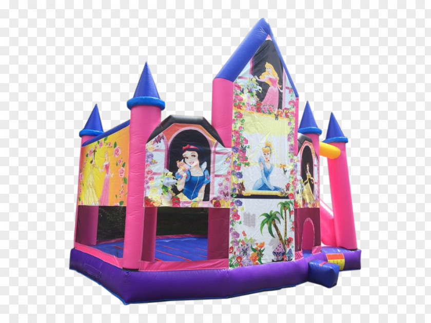 Castle Princess Inflatable Bouncers Child Playground Slide PNG
