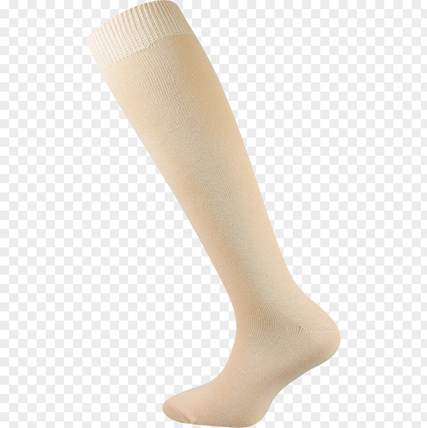 Hertz Hugo Sock Foot Knee Beige PNG