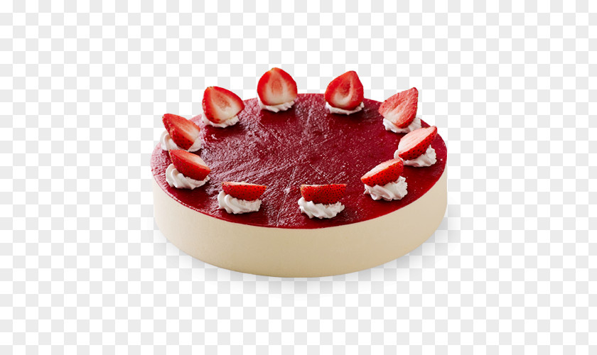 Strawberry Cheesecake Bavarian Cream Mousse Torte Tart PNG