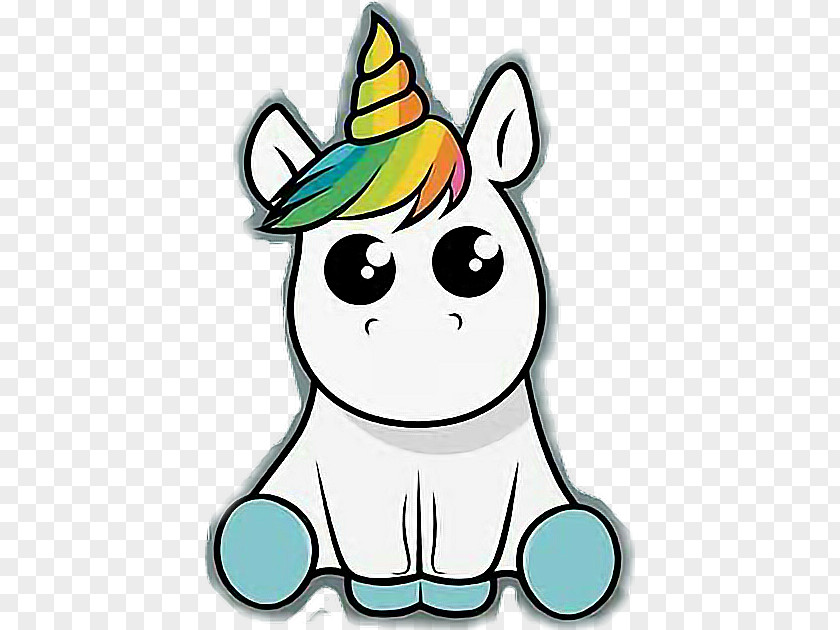 Unicorn Drawing Sticker Decal PNG