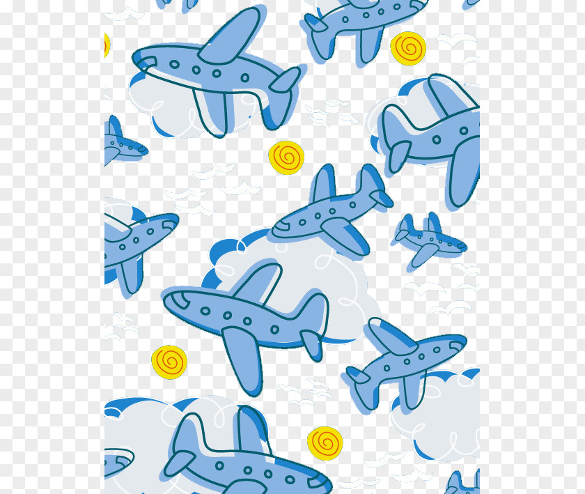 Hand-painted Aircraft Airplane Graphic Design Clip Art PNG