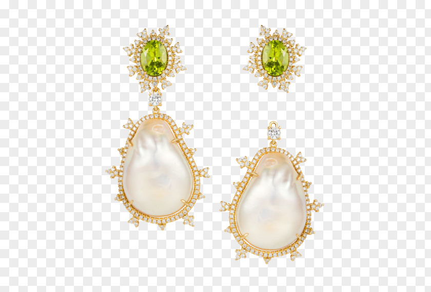 Jewellery Baroque Pearl Earring Necklace PNG