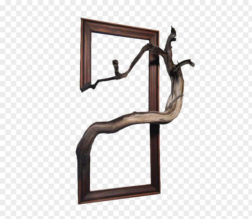 Table Shelf Furniture Branch Wood PNG