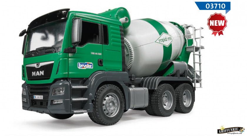 Truck MAN SE Caterpillar Inc. TGA Cement Mixers Bruder PNG