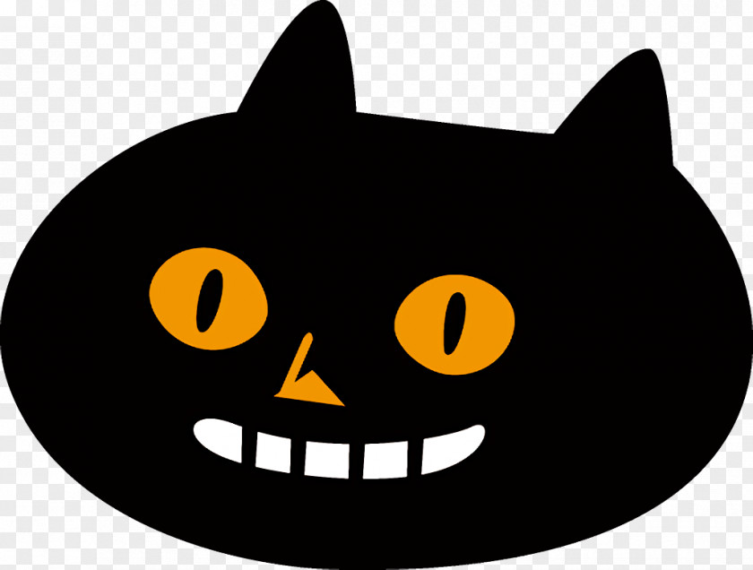 Yellow Small To Mediumsized Cats Cat Black Facial Expression Head PNG
