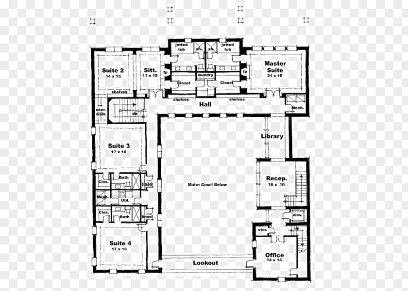 House Plan Floor Castle PNG