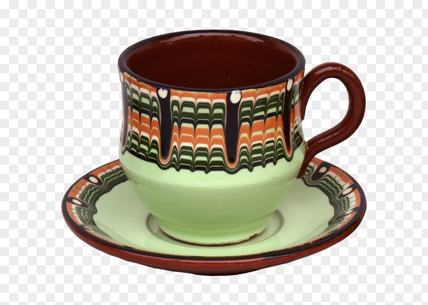 Mug Coffee Cup Saucer Ceramic Pottery PNG