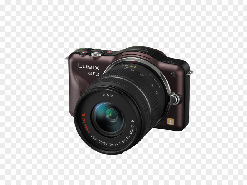 Camera Panasonic Lumix DMC-GF3 Micro Four Thirds System Point-and-shoot PNG