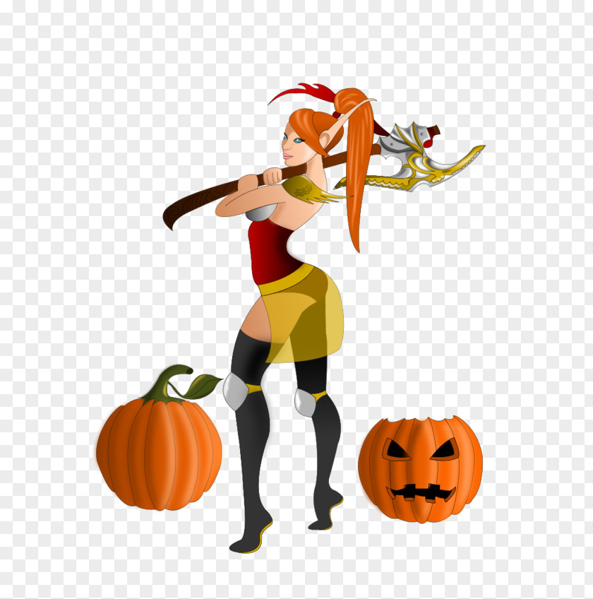 Creative Halloween Calabaza Pumpkin Cartoon Clip Art PNG