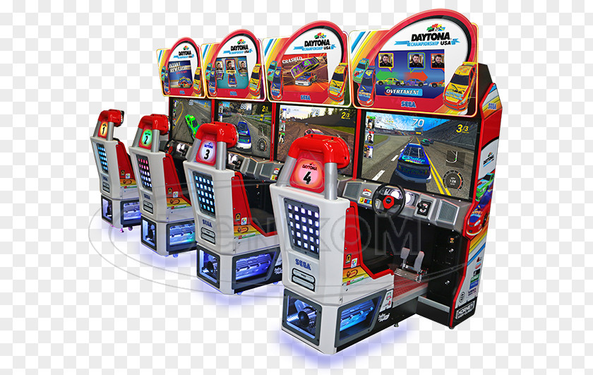 Daytona Usa USA Scud Race Arcade Game Racing Video Amusement PNG