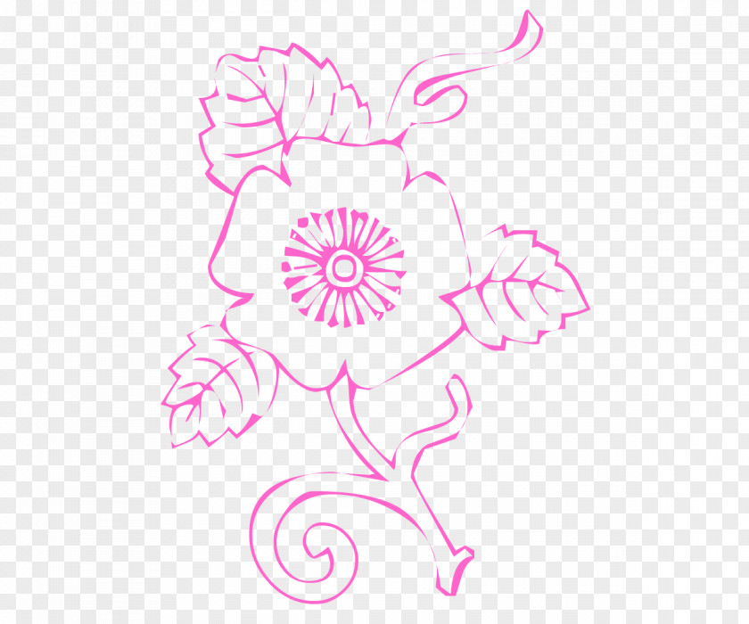 Flower Hand Draw. PNG