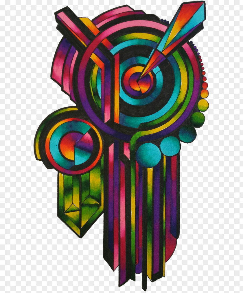 Psychedelic Art Guan Yu Monkey Cartoon PNG