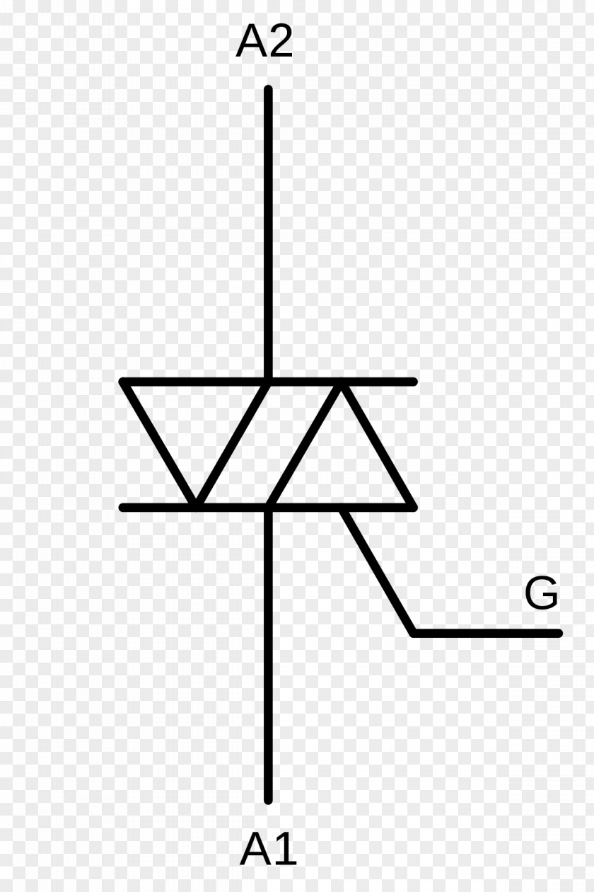 TRIAC Silicon Controlled Rectifier Electronic Symbol Dimmer DIAC PNG