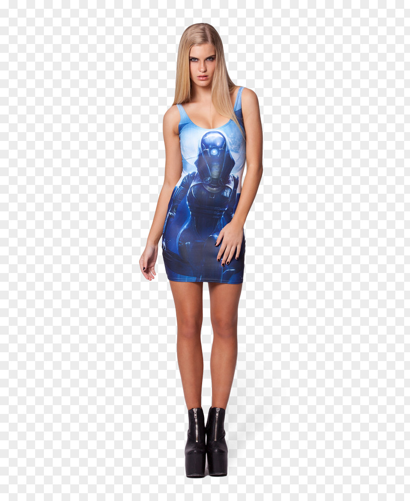 Dress Blue One-piece Swimsuit Halterneck PNG