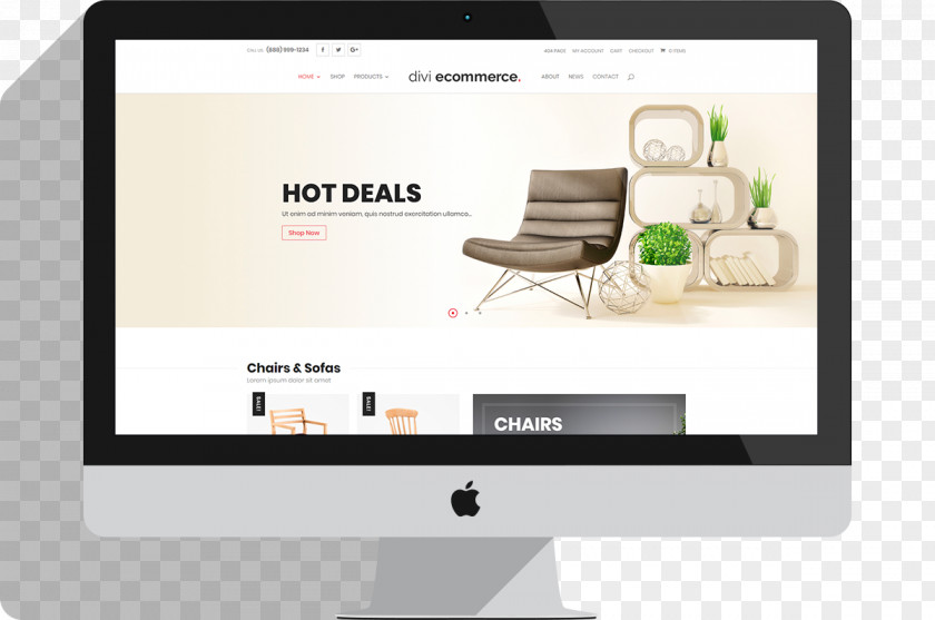 Flat Space E-commerce Shopping Cart Software Contact Page PNG