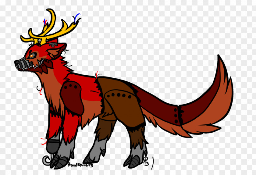 Nightmare Foxy Red Fox Canidae Reindeer PNG