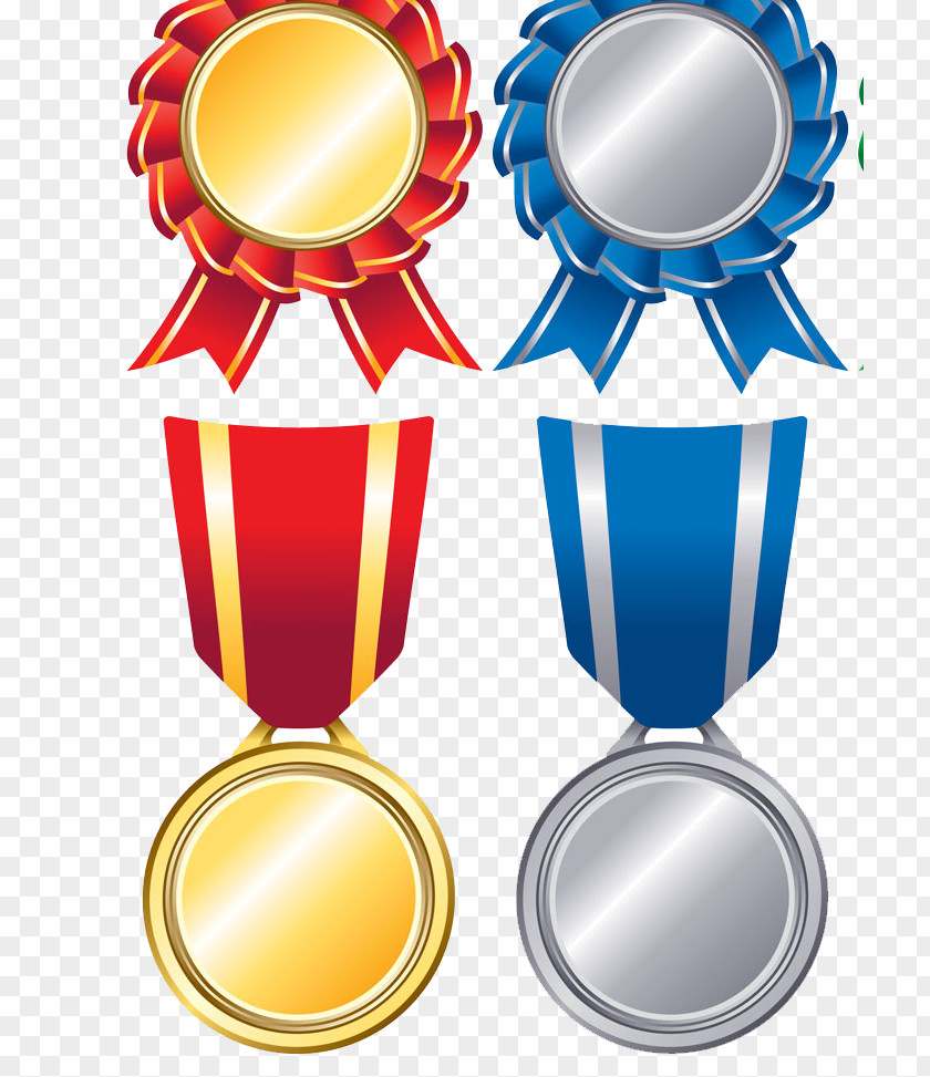 Red And Blue Medals Royalty-free Clip Art PNG