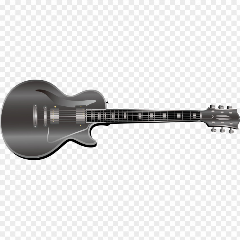 Creative Black Guitar Acoustic PNG