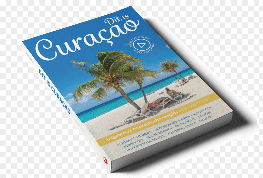 Curacao Curaçao Advertising Paperback Guidebook Road Map PNG