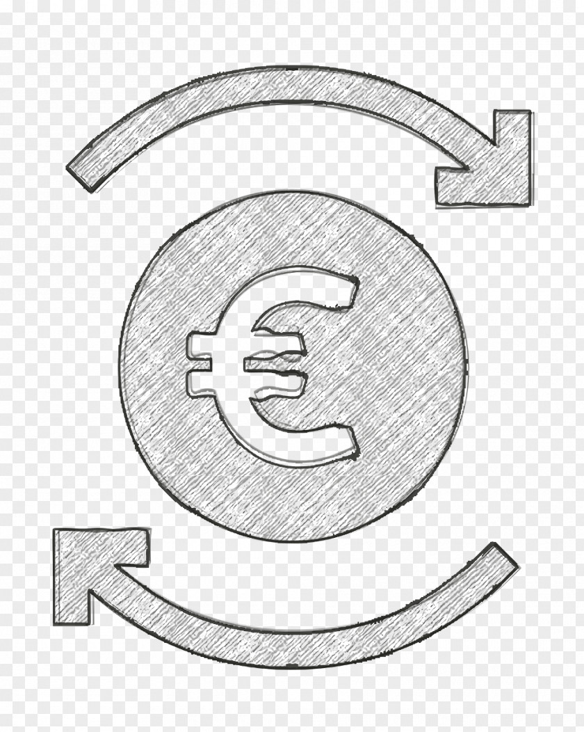 Euro Icon Money Finances Set PNG