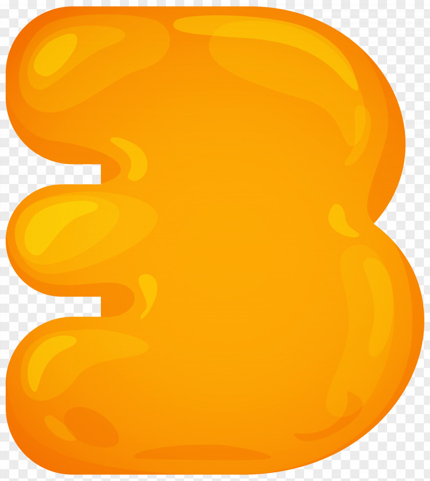 Food And Drink Number Three Clip Art Image Yellow Orange Font PNG