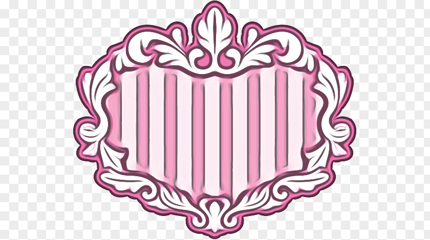 Logo Emblem Pink Background Frame PNG