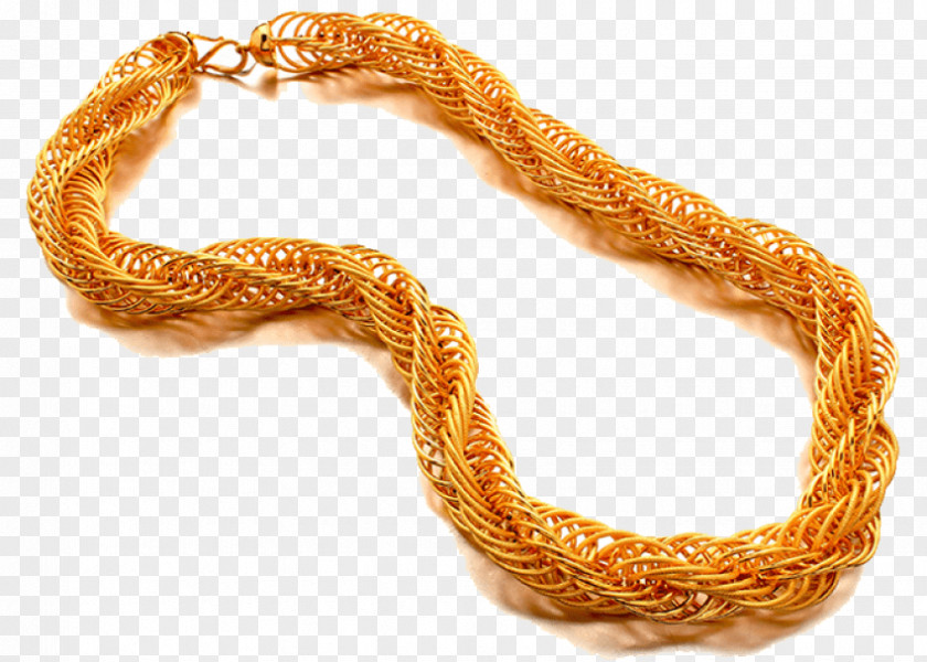 Necklace Jewellery Chain Gold Earring PNG