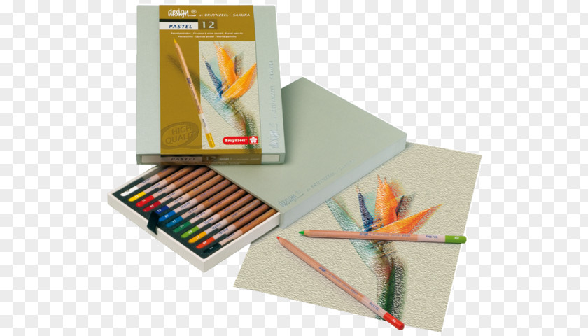 Pencil Bruynzeel – Sakura Pastel Watercolor Painting PNG